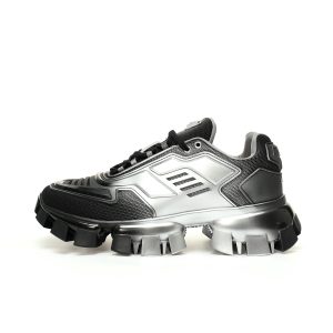 Prada Cloudbust Thunder Low Sneakers “Black silver”2EG293 3LMB F0Q07 Luxury  shoes