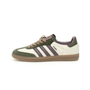2025 Adidas Originals Samba OG "Beige green purple" JP5675  Rep shoes
