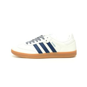Adidas Originals Samba OG"Off White Dark Blue" JI3907 Size：36 36⅔ 37⅓ 38 38⅔ 39⅓ 40 40⅔ 41⅓ 42 42⅔ 43⅓ 44 44⅔ 45