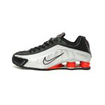 Nike Shox R4 Retro Men's & Women's Shoes - Silver Black Red Colorway
