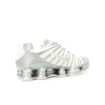 Nike Shox TLX “white silver” Men's and women's sports shoes