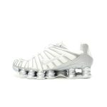 Nike Shox TLX “white silver” Men's and women's sports shoes