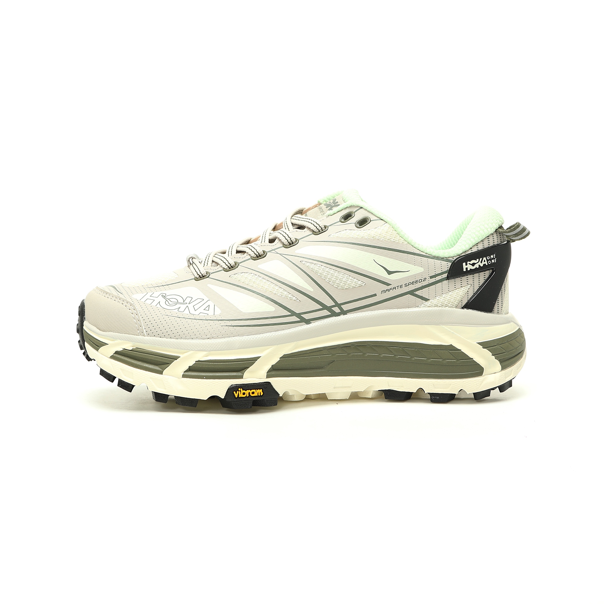 HOKA ONE ONE Mafate Speed 2 Green - Men's & Women's Lightweight Trail Running Shoes HOKA ONE ONE Mafate Speed 2 Green - Men's & Women's Lightweight Trail Running Shoes