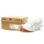​​A.P.C. x ASICS Gel-Kayano 14 "White Silver" - Men's & Women's Lightweight Running Shoes​​