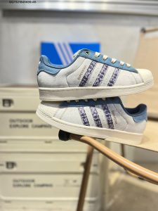 Adidas Originals Superstar 2 Denim Light Blue Men's & Women's Retro Sneakers – Discount