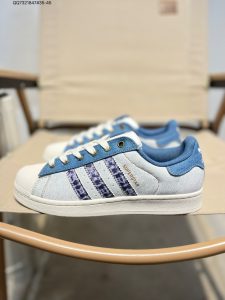 Adidas Originals Superstar 2 Denim Light Blue Men's & Women's Retro Sneakers – Discount