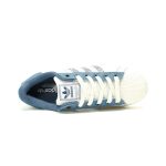 Adidas Originals Superstar 2 Denim Light Blue Men's & Women's Retro Sneakers – Discount