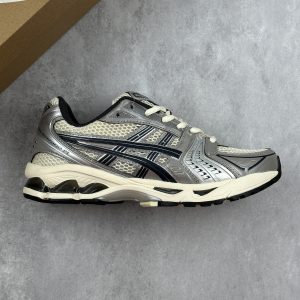 ASICS Gel Kayano 14 Silver Black Men's & Women's Running Shoes – Discount