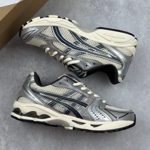 ASICS Gel Kayano 14 Silver Black Men's & Women's Running Shoes – Discount