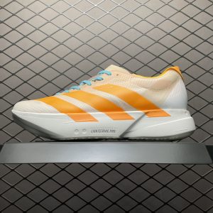 Adidas Adizero Adios Pro 4 White Orange Lightweight Racing Shoes – Men's & Women's Discount