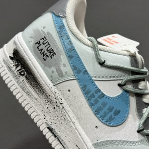 Nike Air Force 1 '07 Low Lot White Blue Graffiti – 50% Off​