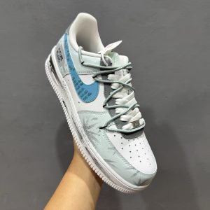 Nike Air Force 1 '07 Low Lot White Blue Graffiti – 50% Off​