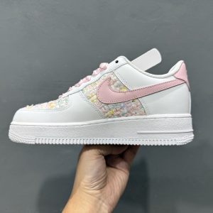 Nike Air Force 1 '07 Low White Pink Unisex Classic Casual Sneakers 45% Off