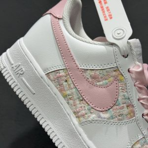 Nike Air Force 1 '07 Low White Pink Unisex Classic Casual Sneakers 45% Off