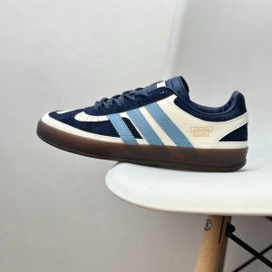 Adidas Originals Bad Bunny x Gazelle Indoor Cream White & Blue Unisex Retro Sneakers - Discount