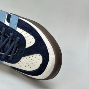 Adidas Originals Bad Bunny x Gazelle Indoor Cream White & Blue Unisex Retro Sneakers - Discount