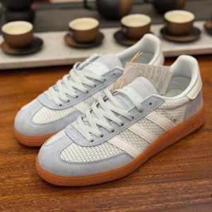 Adidas Originals Handball SPZL Suede Grey White Unisex Casual Sneakers - Retro Style Adidas Originals Handball SPZL Suede Grey White Unisex Casual Sneakers - Retro Style