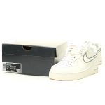 Nike Air Force 1’07 Low Leather White Grey Men's & Women's Classic Low-Top Sneakers - Casual & Stylish for Daily Wear