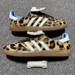 Wales Bonner x Adidas Originals Samba Pony Leopard Men's & Women's Classic Low-Top Sneakers - Limited Edition Discount