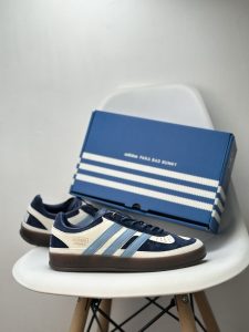 Adidas Originals Bad Bunny x Gazelle Indoor Cream White & Blue Unisex Retro Sneakers - Discount
