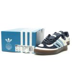 Adidas Originals Bad Bunny x Gazelle Indoor Cream White & Blue Unisex Retro Sneakers - Discount