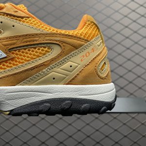 KITH x New Balance 204L Yellow Silver Unisex Retro Jogging Shoes - Discounted Vintage Streetwear Sneakers