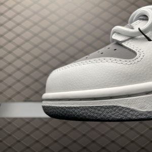 Nike SB Dunk Low Lot White Grey Laced Men's Skateboard Shoes - Discounted Casual Sport Sneakers