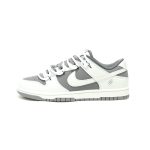 Nike SB Dunk Low Lot White Grey Laced Men's Skateboard Shoes - Discounted Casual Sport Sneakers