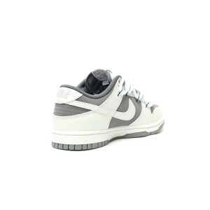 Nike SB Dunk Low Lot White Grey Laced Men's Skateboard Shoes - Discounted Casual Sport Sneakers