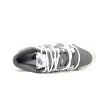 Nike SB Dunk Low Lot White Grey Laced Men's Skateboard Shoes - Discounted Casual Sport Sneakers