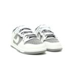 Nike SB Dunk Low Lot White Grey Laced Men's Skateboard Shoes - Discounted Casual Sport Sneakers