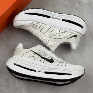 Nike Vomero Premium White Black Men's & Women's Shoes Lightweight Thick - Sole Casual Running Shoes - 60% Discount