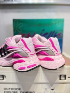 Pharrell Williams x Adidas Adistar Jellyfish Pink Black Men's & Women's Retro Breathable Cushioned Running Shoes - 60% Discount