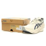 ​​ASICS GEL-NIMBUS 27 ATC Beige Blue Unisex Running Shoes – Ultra Lightweight & On Sale​​