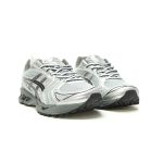 ASICS Gel Kayano 14 Silver/Black Men's & Women's Cushioned Running Shoes - Lightweight & Stable for Daily Training & Casual Wear