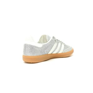 Adidas Originals Samba OG Shiny Pack Silver Unisex Versatile Low-Top Casual Sneakers 30% Off​