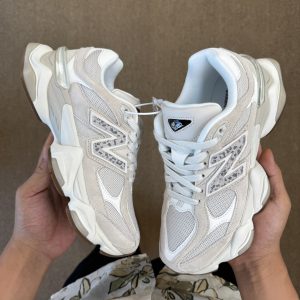 ASOS × New Balance 9060 Suede Grey White Unisex Retro Versatile Casual Running Sneakers 55% Off