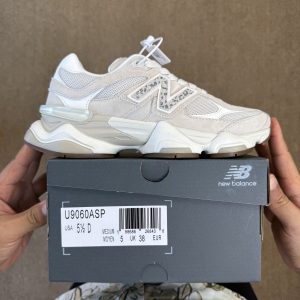 ASOS × New Balance 9060 Suede Grey White Unisex Retro Versatile Casual Running Sneakers 55% Off