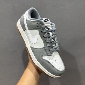 Nike SB Dunk Low Pro Suede Grey White Men's Casual Skateboarding Shoes with Discount