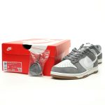 Nike SB Dunk Low Pro Suede Grey White Men's Casual Skateboarding Shoes with Discount