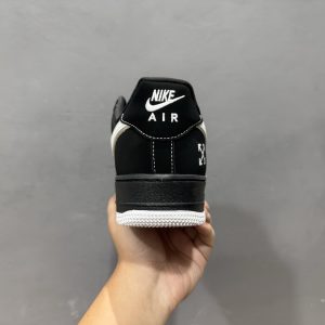 Off-White x Nike Air Force 1 '07 Suede Black White Unisex Classic Low-Top Versatile Casual Sneakers with Discount​