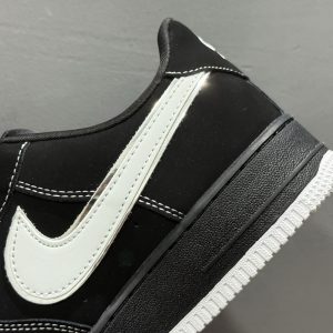 Off-White x Nike Air Force 1 '07 Suede Black White Unisex Classic Low-Top Versatile Casual Sneakers with Discount​