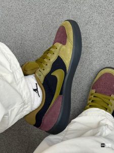 Nike SB Force 5 Series Suede Olive Green Men's & Women's Skateboarding Shoes