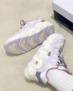 Fila Fusion Croissant Light Purple Retro Thick-Sole Lightweight Women’s Sports Shoes​