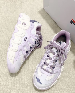 Fila Fusion Croissant Light Purple Retro Thick-Sole Lightweight Women’s Sports Shoes​