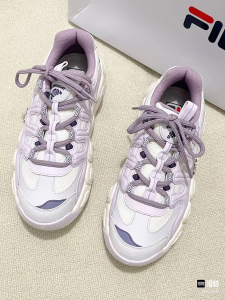 Fila Fusion Croissant Light Purple Retro Thick-Sole Lightweight Women’s Sports Shoes​