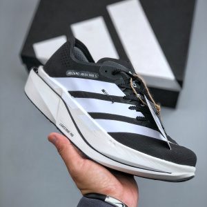 Adidas Adizero Adios 5 Black White Lightweight Breathable Racing Running Shoes Men Women​
