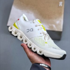 ON Cloud X 4 Beige Yellow Lightweight Comfortable Multifunctional Sneakers Men Women​