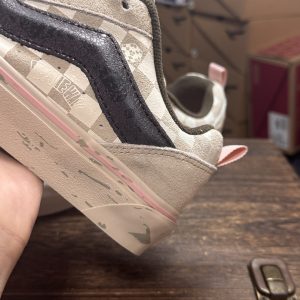 POP MART x Vans Knu Skool SPACE MOLLY Beige Suede Skate Sneakers Men Women​