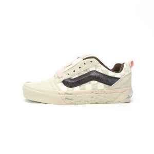 POP MART x Vans Knu Skool SPACE MOLLY Beige Suede Skate Sneakers Men Women​